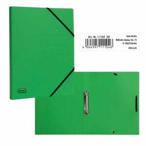 Idena Eco Ringbuch 2 Ringe hellgrün DIN A4 25mm aus Karton