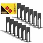 Idena Buchstützen Metall schwarz 13x10x7cm 12...