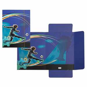 Idena Sammelmappe Fussball mit Gummizug 400g/m² DIN A3