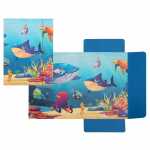 Idena Sammelmappe Meerstiere mit Gummizug 400g/m²...