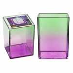 Idena Stiftehalter Bicolor lila/grün 75x75x101mm