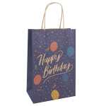 Idena Geschenktasche Happy Birthday Luftballon mehrfarbig...