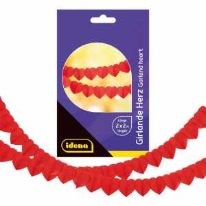 Idena Girlande Herz 200cm 2 Stück