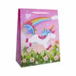 Idena Geschenktasche Kinder Motiv Einhorn mehrfarbig...