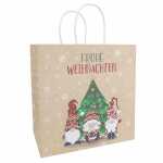 Idena Geschenktasche Weihnachten Wichtel mehrfarbig...