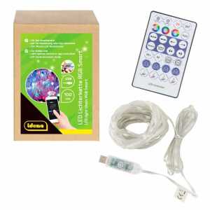 Smart LED-Lichterkette USB Bluetooth Timer Musik RGB 12m 100 LED Innen