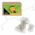 LED-Kugel-Lichterkette 6h Timer warmweiß 100 LED...