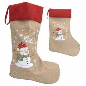 Idena Weihnachtsstrumpf Schneemann 31x46cm