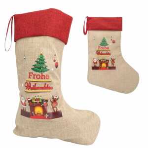 Idena Weihnachtsstrumpf Tannenbaum Kamin 31x46cm