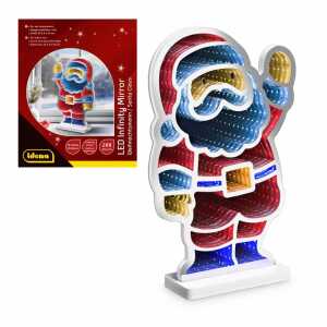 Idena LED Infinity Mirror Weihnachtsmann 25x8x40cm