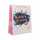 Geschenktasche Happy Birthday Ballons Kupferpapier 128g/m² 18x23x8cm