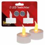 Idena LED Teelichter batteriebetrieben Ø4x4,5cm 2...