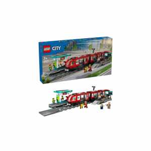 LEGO CITY Straßenbahn mit Haltestelle
