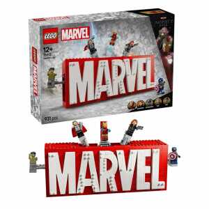 LEGO Marvel Super Heroes MARVEL Logo & Minifiguren