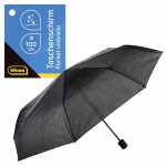 Idena Taschenregenschirm schwarz Ø100cm