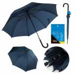 Idena Stockschirm blau Ø100cm Soft-Touch-Designgriff