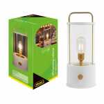 Idena LED-Campinglaterne USB weiß 16x14x35cm tragbar