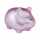 Idena Spardose Schwein pink metallic 7x7x8cm
