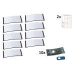 Namensschild, 70 x 30 mm, Magnethalterung, anthrazit...