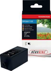 Tintenpatrone, ersetzt HP 912XL BK, 32ml, schwarz