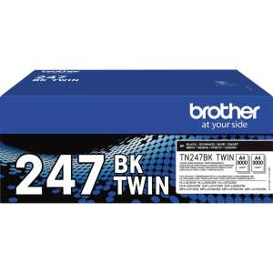 Twin Pack Toner TN-247BK, f Brother Drucker, 2 x ca. 3.000 S, schwarz