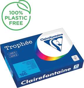 Kopierpapier Trophee, DIN A4, 160g/qm, 250 Blatt, karibikblau