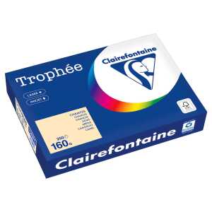 Kopierpapier Trophee, DIN A4, 160g/qm, 250 Blatt, chamois