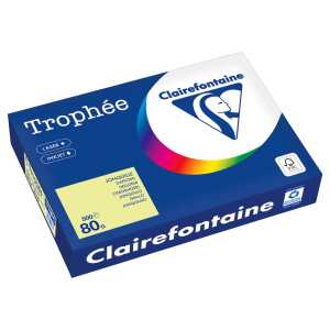 Kopierpapier Trophee, DIN A4, 80g/qm, 500 Blatt, hellgelb