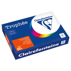 Kopierpapier Trophee, DIN A4, 80g/qm, 500 Blatt, ziegelrot
