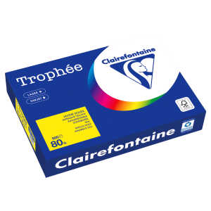Kopierpapier Trophee, DIN A4, 80g/qm, 500 Blatt, kanariengelb