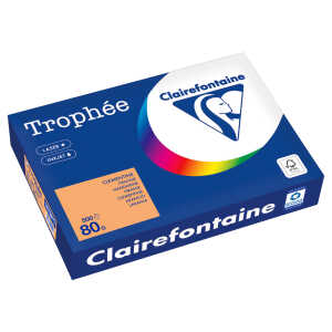 Kopierpapier Trophee, DIN A4, 80g/qm, 500 Blatt, mandarine