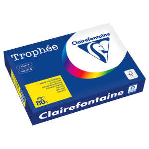 Kopierpapier Trophee, DIN A4, 80g/qm, 500 Blatt, sonnenblumengelb