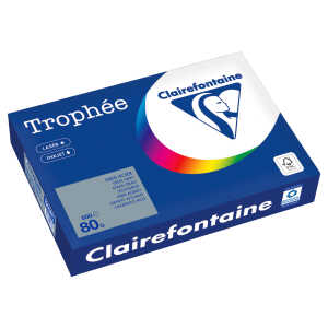 Kopierpapier Trophee, DIN A4, 80g/qm, 500 Blatt, stahlgrau