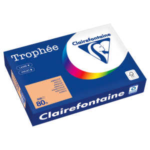 Kopierpapier Trophee, DIN A4, 80g/qm, 500 Blatt, aprikose