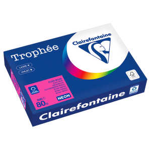 Kopierpapier Trophee, DIN A4, 80g/qm, 500 Blatt, neonrosa