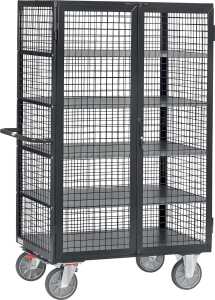 Kastenwagen 5393 Gitterwände 750kg Totalstop Doppelflügeltür anthrazit