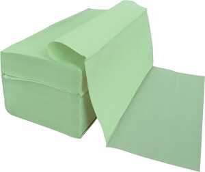 Handtuchpapier, 25 x 23 cm, V-Falz/ZZ-Falz, grün, 20 Pack à 250 Blatt
