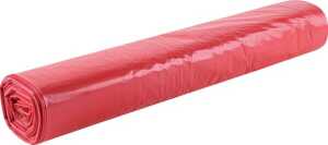 Abfallsäcke ECO, 120 Liter, 35 my, LDPE-Folie, 1 Rolle à 25 Säcke, rot