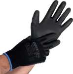 Feinstrickhandschuhe Black Ace Touch, PU-, schwarz, Gr....