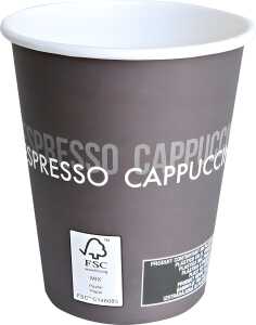 Kaffeebecher To Go , Pappe/PE, FSC®-Mix, ø 90 mm, 300 ml, 50 Stück