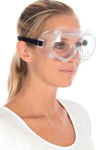 Vollsichtschutzbrille, belüftet, PVC für leichte mechanische Stöße