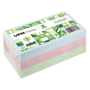 Haftnotiz, 125 x 75 mm, Pastell Mix 100 Blatt/Block, 6 Blöcke,