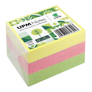 Haftnotiz, 75 x 75 mm, Brillant Mix g 100 Blatt/Block, 6 Blöcke,