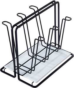 Abtropfgestell mit Flaschhalter für 6 Stück