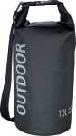 Outdoortasche, 10 Liter, wasserdicht, schwarz