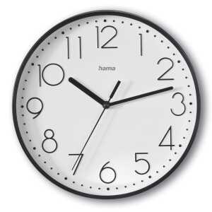 Wanduhr Salina, Ø 22 cm, analoge Zeitanzeige, schwarz