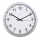 Wanduhr Mallorca, Ø 30 cm, Quarzuhr mit analoger Zeitanzeige, silber