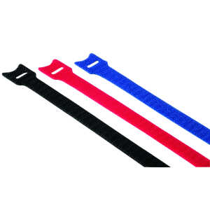 Kabelbinder, Klett, (B x L) 12 x 145 mm, sortiert