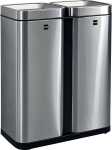 Abfallbehälter the twin bin, 2 x 30 Liter, silber