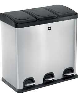 Mülltrennsystem 3 x 20L "the seperator", Edelstahl